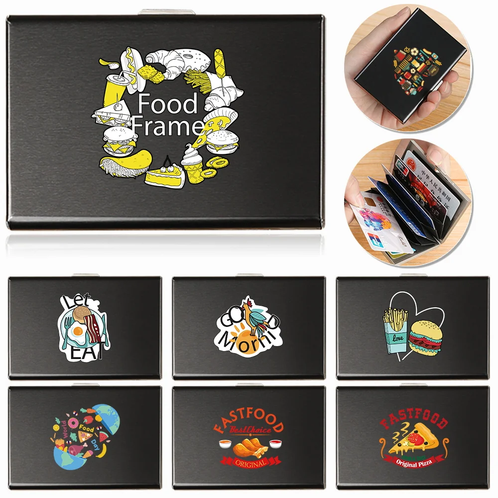 Card Holder Men RFID Blocking Metal Slim Wallet Money Bag Anti-scan Credit Card Holder Food Print Thin ID Case Small Male Wallet
Card Holder Men RFID Blocking Metal Slim Wallet Money Bag Anti-scan Credit Card Holder Food Print Thin ID Case Small Male Wallet