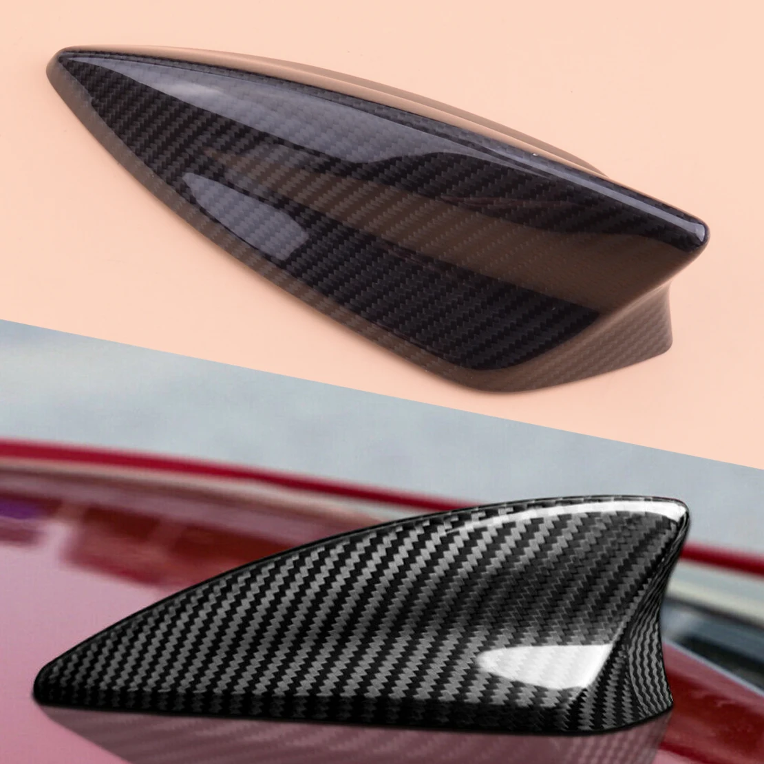 

Black Carbon Fiber Car Roof Antenna Aerial Cover Trim Shark Fin Fit For Chevrolet Camaro 2016 2017 2018 2019 2020