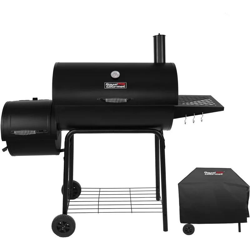 Royal Gourmet CC1830RC 30 Barrel Charcoal Grill with Offset, 811 Square Inches Smoker with Cover for Outdoor Garden, Patio
Royal Gourmet CC1830RC 30 Barrel Charcoal Grill with Offset, 811 Square Inches Smoker with Cover for Outdoor Garden, Patio