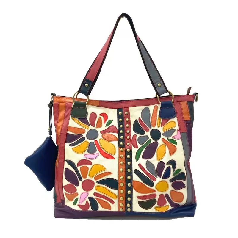 Bag Women Tote Bag European and American Large Capacity Tote Cross-Border Fashion Messenger Bag Shoulder Bag Genuine Leather Bag
Bag Women Tote Bag European and American Large Capacity Tote Cross-Border Fashion Messenger Bag Shoulder Bag Genuine Leather Bag