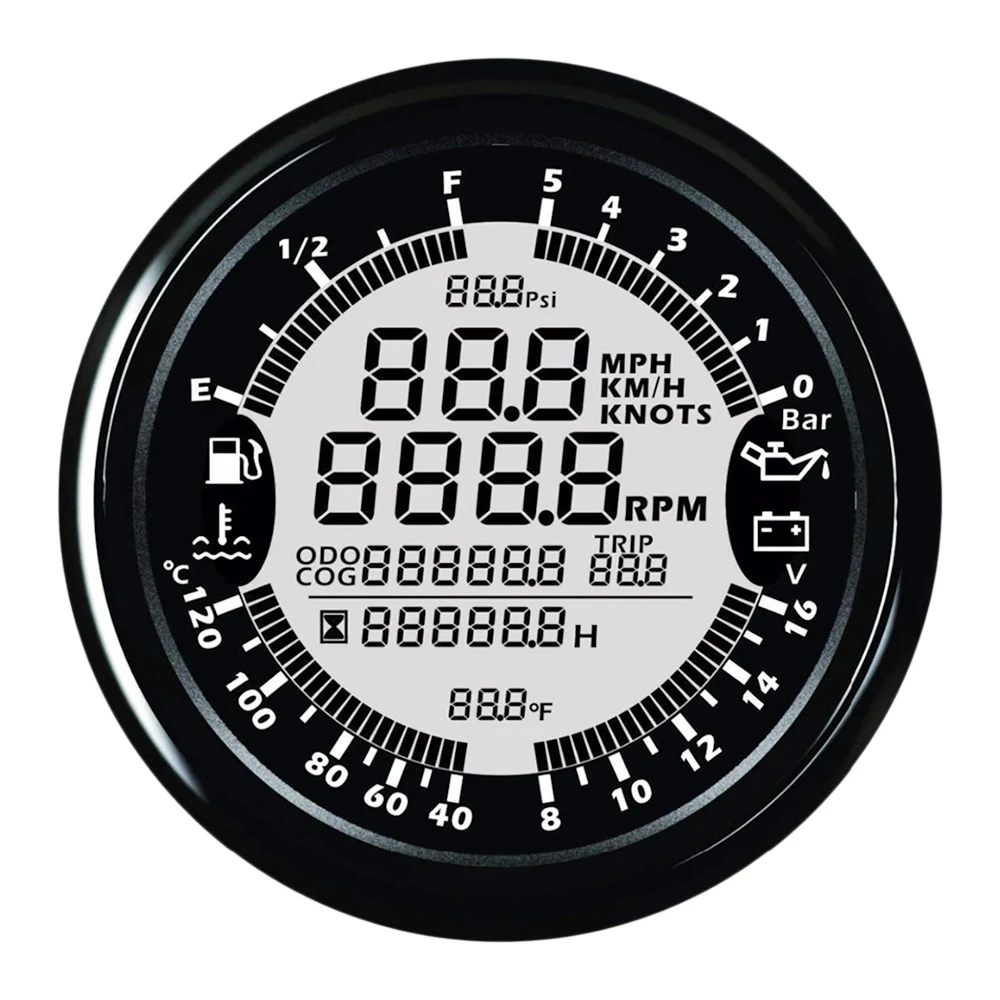 6 в 1 Многофункциональный измерительный прибор для автомобиля лодки 85 мм GPS Спидометр для грузовика лодки цифровой ЖК-датчик скорости Тахометр
6 в 1 Многофункциональный измерительный прибор для автомобиля лодки 85 мм GPS Спидометр для грузовика лодки цифровой ЖК-датчик скорости Тахометр