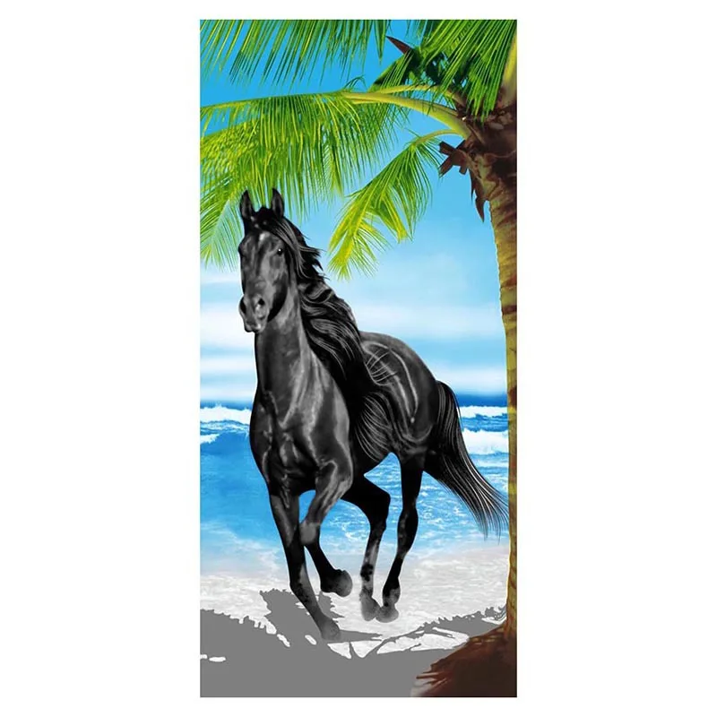 Seaside Black Horse Animal Printed Beach Towel Quick Dry Soft Absorbent Face Hair Towel Bathroom Bath Towel for Kids Adults Gift
Seaside Black Horse Animal Printed Beach Towel Quick Dry Soft Absorbent Face Hair Towel Bathroom Bath Towel for Kids Adults Gift