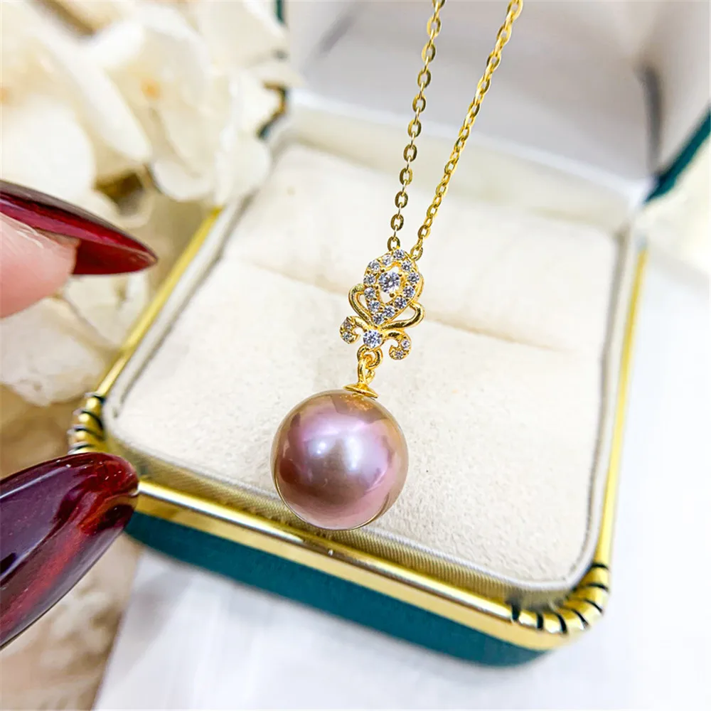 DIY Pearl Small Accessories S925 Sterling Silver Pendant Empty Holder Fashion Silver Necklace Pendant with 8-12mm Circle
DIY Pearl Small Accessories S925 Sterling Silver Pendant Empty Holder Fashion Silver Necklace Pendant with 8-12mm Circle