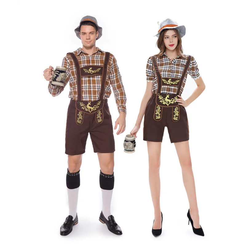 Карнавал на Хэллоуин, черный пивной фестиваль, косплей Lederhosen с подтяжками, комбинезон для мужчин и женщин, клетчатые парные комплекты, женский костюм
Карнавал на Хэллоуин, черный пивной фестиваль, косплей Lederhosen с подтяжками, комбинезон для мужчин и женщин, клетчатые парные комплекты, женский костюм