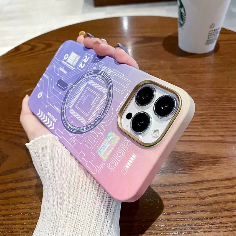 Luxury Camera Metal Ring For Magsafe Magnetic Fluorescent Case For iPhone 15 14 13 Pro Max Luminous Shockproof Phone Hard Cover
Luxury Camera Metal Ring For Magsafe Magnetic Fluorescent Case For iPhone 15 14 13 Pro Max Luminous Shockproof Phone Hard Cover