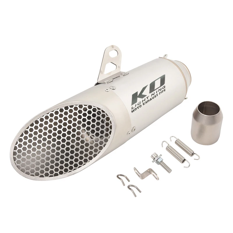 38-51MM Exhaust Pipe Universal Motorcycle Escape Muffler Stainless Steel Silencer For Dirt Street Bike Without DB Killer
38-51MM Exhaust Pipe Universal Motorcycle Escape Muffler Stainless Steel Silencer For Dirt Street Bike Without DB Killer