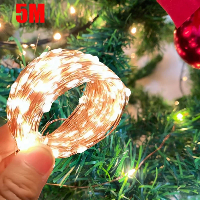 5M Bright Christmas Lights Xmas Tree Decor Fairy Led Garland Christmas Ornaments Christmas Indoor String Light Decorations
5M Bright Christmas Lights Xmas Tree Decor Fairy Led Garland Christmas Ornaments Christmas Indoor String Light Decorations