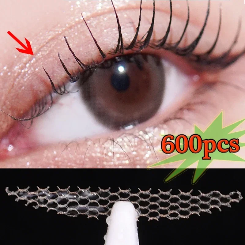 

600Pcs/Box Big Eyelid Tape Sticker Double Fold Self Adhesive Eye Tapes Stickers Makeup Clear Lace Beige Invisible Beauty Tools