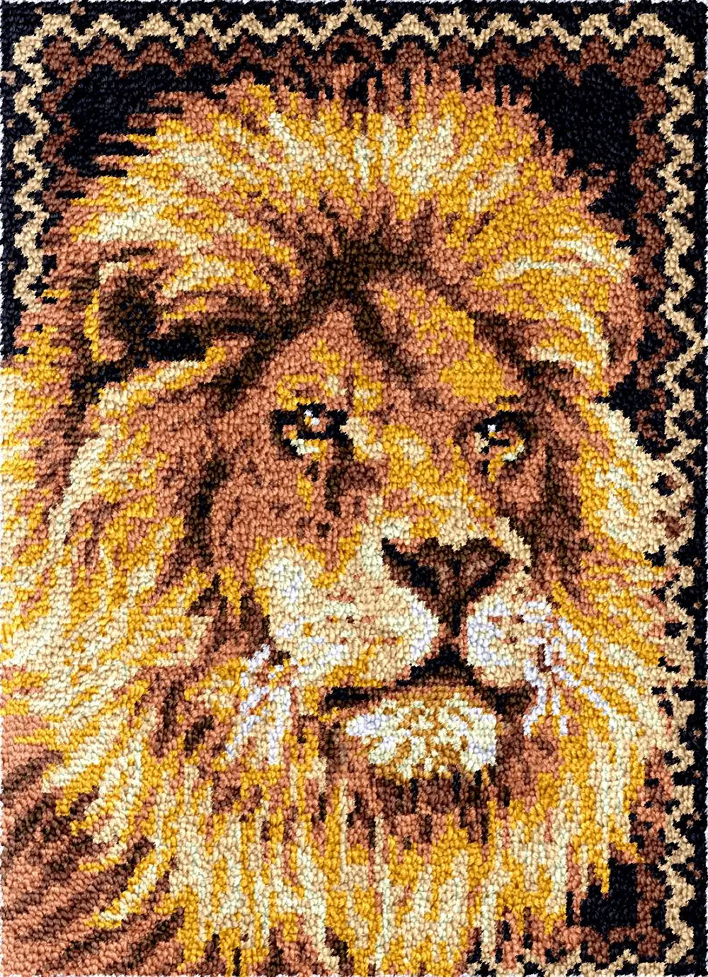 

Lion latch hook rug kits Carpet embroidery set crafts accessories and materials Tapestry DIY bag art plastic canvas Hobby making