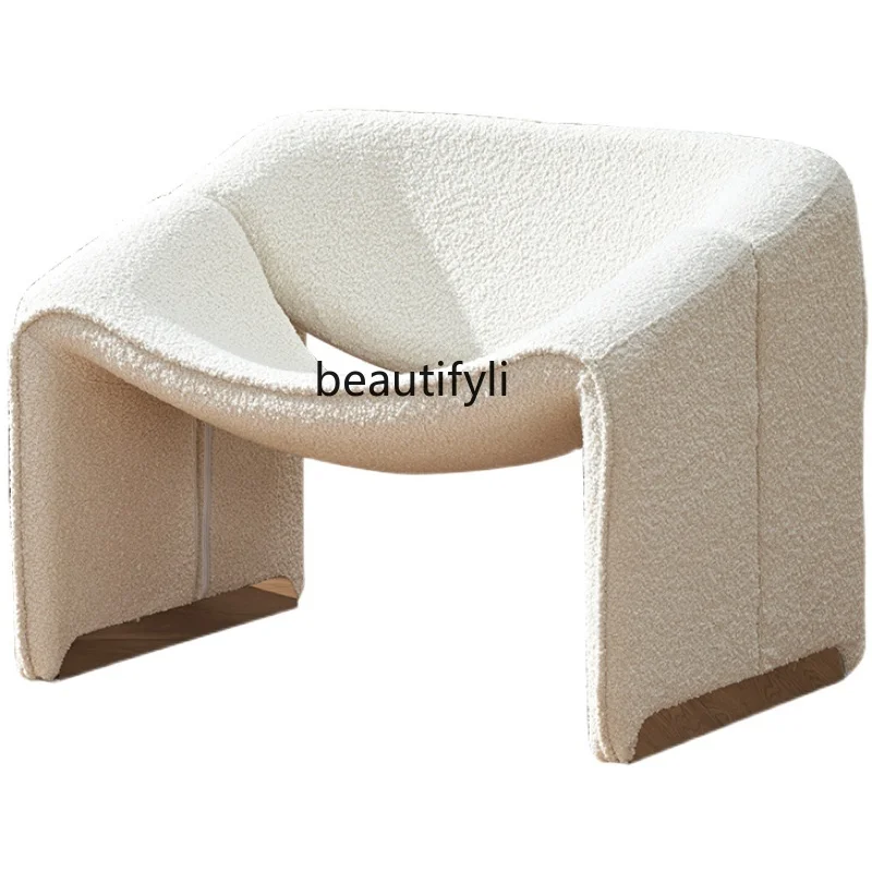 Simple and Comfortable Living Room Nordic Modern Creative Art Lamb Wool Single-Seat Sofa Chair
Simple and Comfortable Living Room Nordic Modern Creative Art Lamb Wool Single-Seat Sofa Chair
