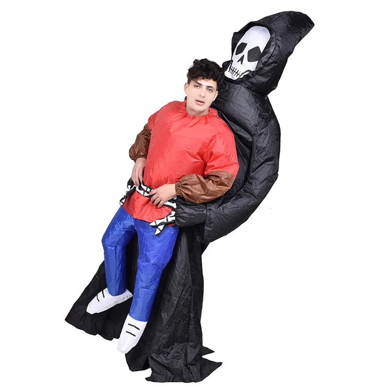 Inflatable Suit Funny Lifelike Unisex Halloween Ghost Hugger Suit Ride On Funny Grim Reaper for Party Spoof Suit Cosplay Costume
Inflatable Suit Funny Lifelike Unisex Halloween Ghost Hugger Suit Ride On Funny Grim Reaper for Party Spoof Suit Cosplay Costume