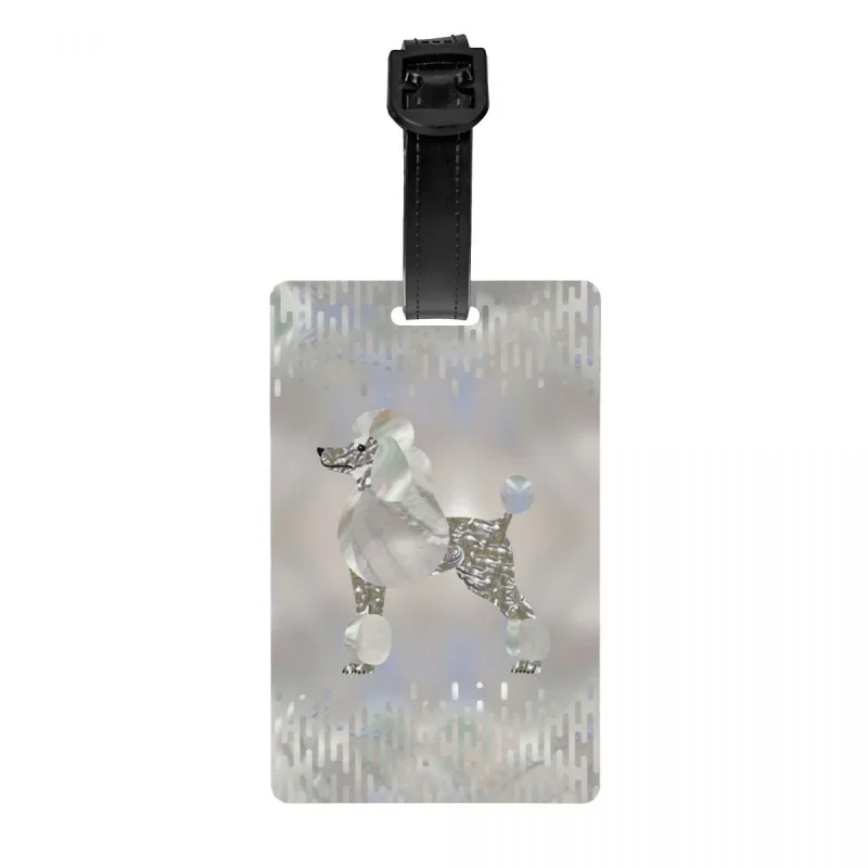 Custom Luxury Pearl And Abalone Poodle Dog Luggage Tag Privacy Protection Pudel Caniche Baggage Tags Travel Bag Labels Suitcase
Custom Luxury Pearl And Abalone Poodle Dog Luggage Tag Privacy Protection Pudel Caniche Baggage Tags Travel Bag Labels Suitcase