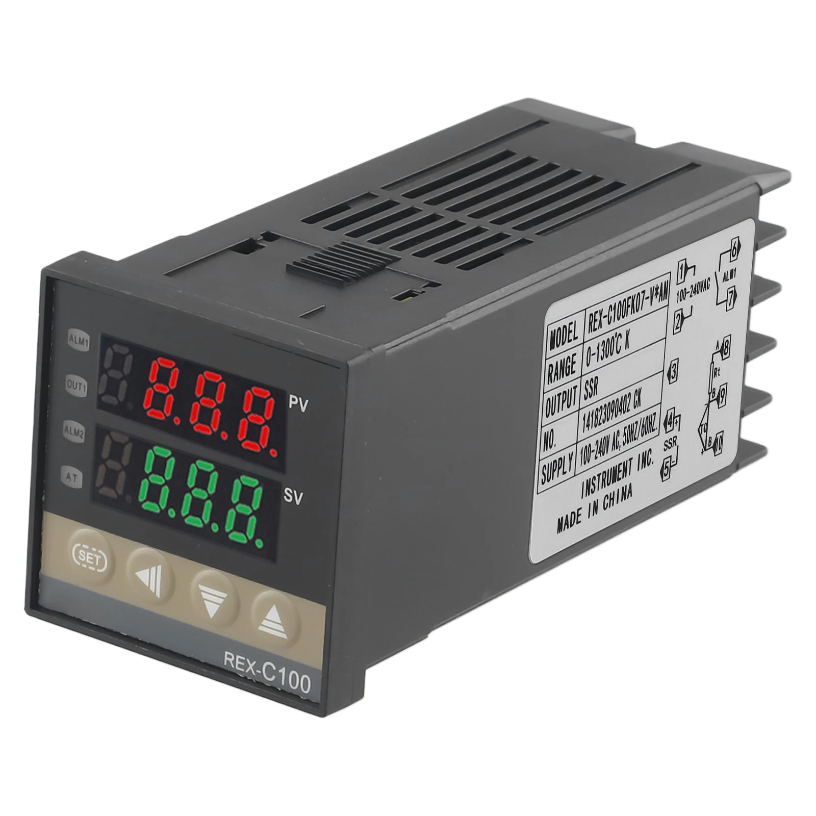 Умный регулятор температуры REX-C100 SSR 40DA K, комплект теплоотвода с термопарой, цифровой термостат переменного тока 100-240 В
Умный регулятор температуры REX-C100 SSR 40DA K, комплект теплоотвода с термопарой, цифровой термостат переменного тока 100-240 В