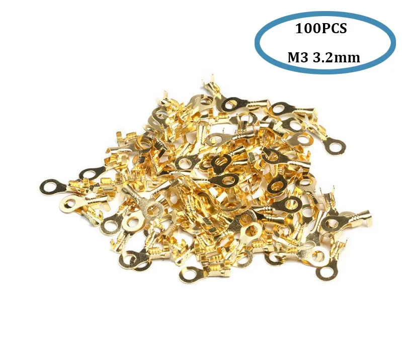 Convenient 100pcs Brass Insulated Crimp Ring Terminals Wire Connectors Spade Kit for Efficient Electrical Connections
Convenient 100pcs Brass Insulated Crimp Ring Terminals Wire Connectors Spade Kit for Efficient Electrical Connections