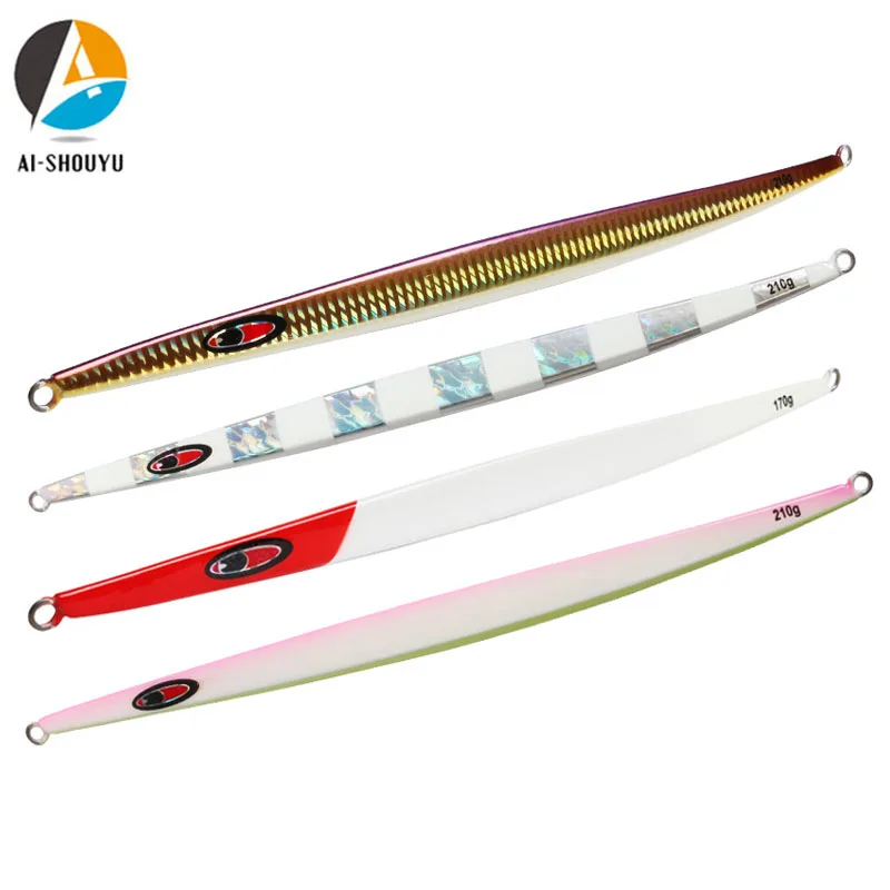 AI-SHOUYU Metal Jig Laser Iron Plate 170g/210g Jigging Matel Spoon Artificial Bait Boat Fishing Lures Lead Fish
AI-SHOUYU Metal Jig Laser Iron Plate 170g/210g Jigging Matel Spoon Artificial Bait Boat Fishing Lures Lead Fish