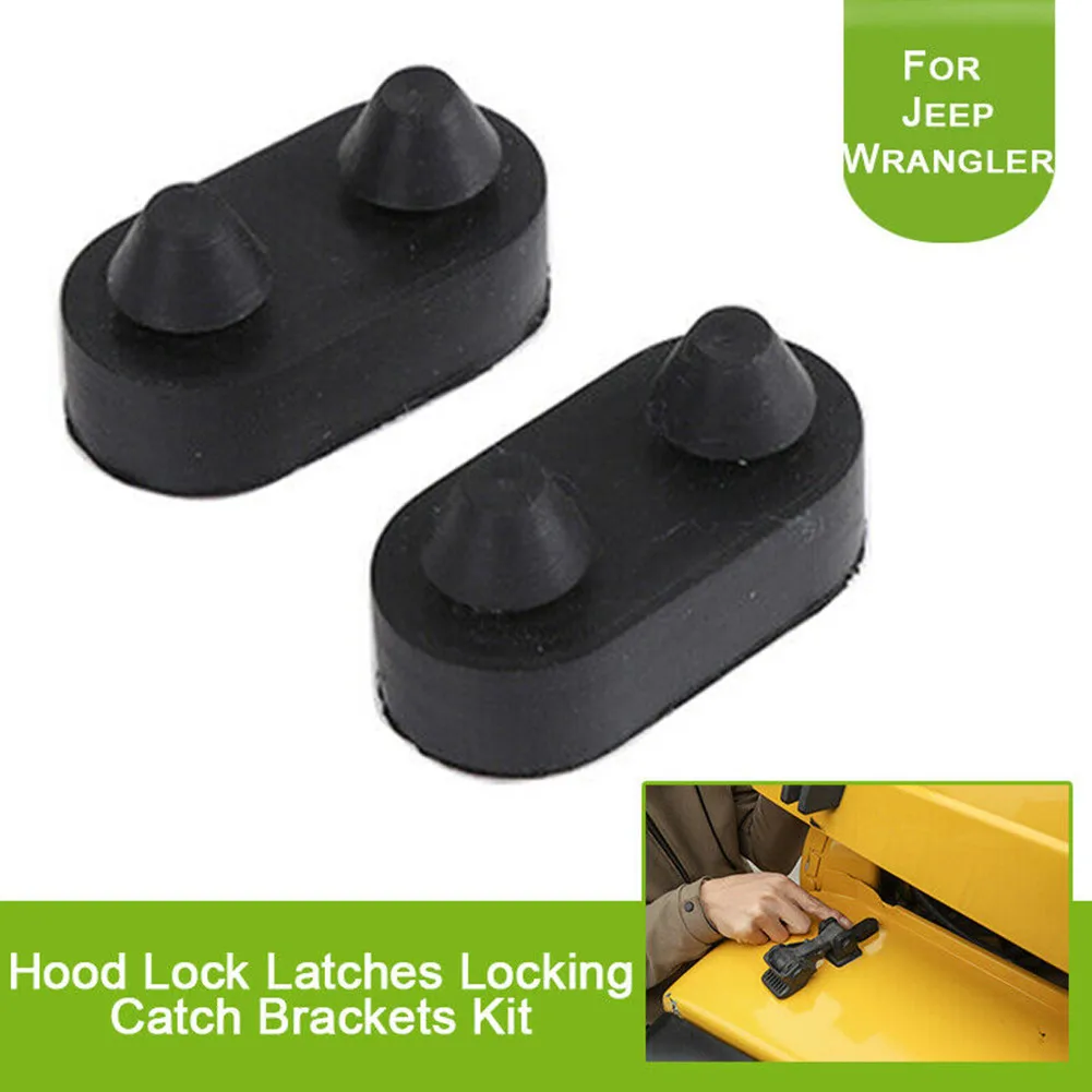 Hood Locking Catch Brackets Decorate Kit Lock Latches Rubber 2pcs/Set Accessories Black For Jeep Wrangler TJ Durable
Hood Locking Catch Brackets Decorate Kit Lock Latches Rubber 2pcs/Set Accessories Black For Jeep Wrangler TJ Durable