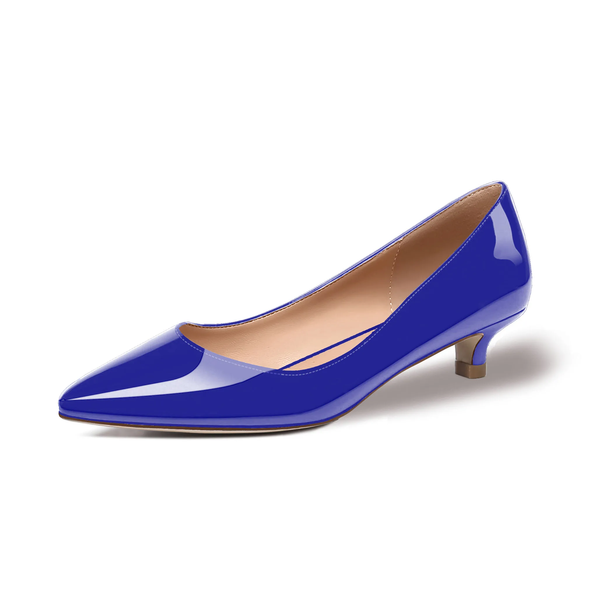 Odernee Women's Pointed Toe Slip On Patent Leather Kitten Low Heel Pumps Business Casual Comfy Work Shoes 3.5CM
Odernee Women's Pointed Toe Slip On Patent Leather Kitten Low Heel Pumps Business Casual Comfy Work Shoes 3.5CM
