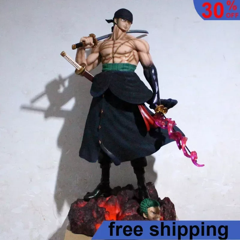 

73cm One Piece Anime Figure Limited Roronoa Zoro Oversized Statue Gk Straw Hat Pirates Action Figure PVC Model Doll Gift Toys