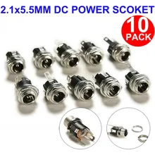 10Pcs DC Power Supply Female Metal Panel Mount Connector 3A 24V DC 5.5x2.1mm Receptacle DC Power Connector Plug Solder Lug Jack
10Pcs DC Power Supply Female Metal Panel Mount Connector 3A 24V DC 5.5x2.1mm Receptacle DC Power Connector Plug Solder Lug Jack