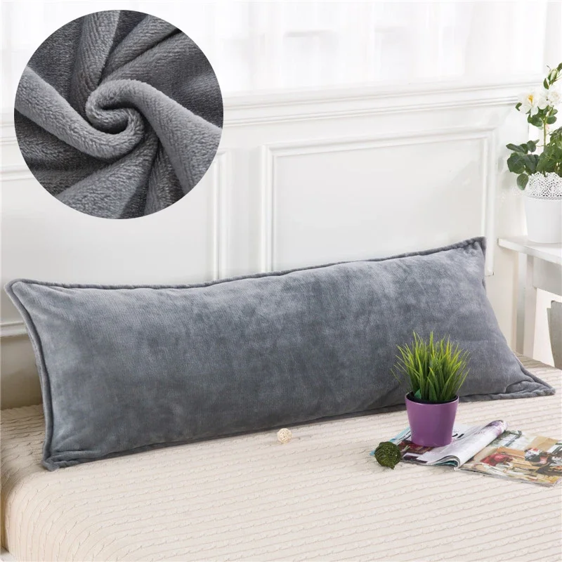Solid Color Velvet Long Pillowcase Winter Warm Couple Pillow Cover Double-sided Flannel Pillow Case with Zipper 120/150/180cm
Solid Color Velvet Long Pillowcase Winter Warm Couple Pillow Cover Double-sided Flannel Pillow Case with Zipper 120/150/180cm