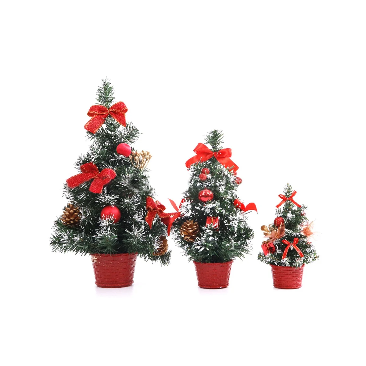 

Настольная мини-елка, домашнее рождественское маленькое настольное украшение, семейное украшение, красный