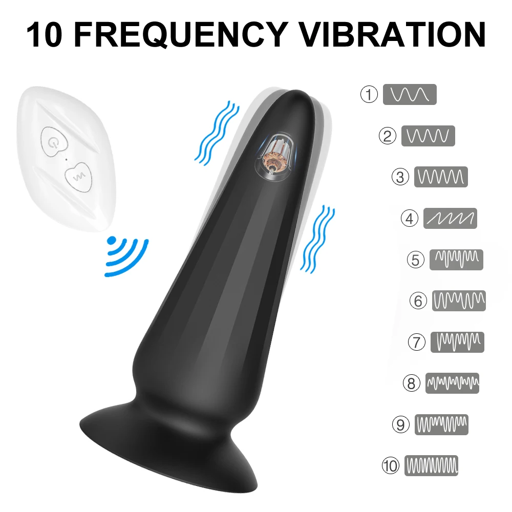 

Anal Plug Wireless Anal Vibrator Wearable Silicone Butt Plug Prostate Massager Remote Control Vibration SM Sex Toy for Women Men