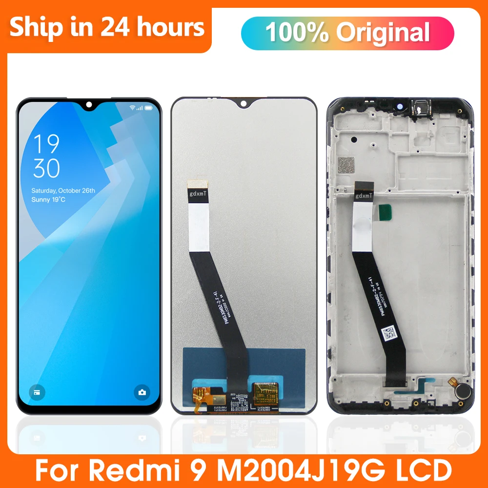 ЖК-дисплей 6,53 дюйма для Xiaomi Redmi 9, сенсорный экран с дигитайзером в сборе, запасные части для Redmi 9 M2004J19G, M2004J19C, дисплей
ЖК-дисплей 6,53 дюйма для Xiaomi Redmi 9, сенсорный экран с дигитайзером в сборе, запасные части для Redmi 9 M2004J19G, M2004J19C, дисплей