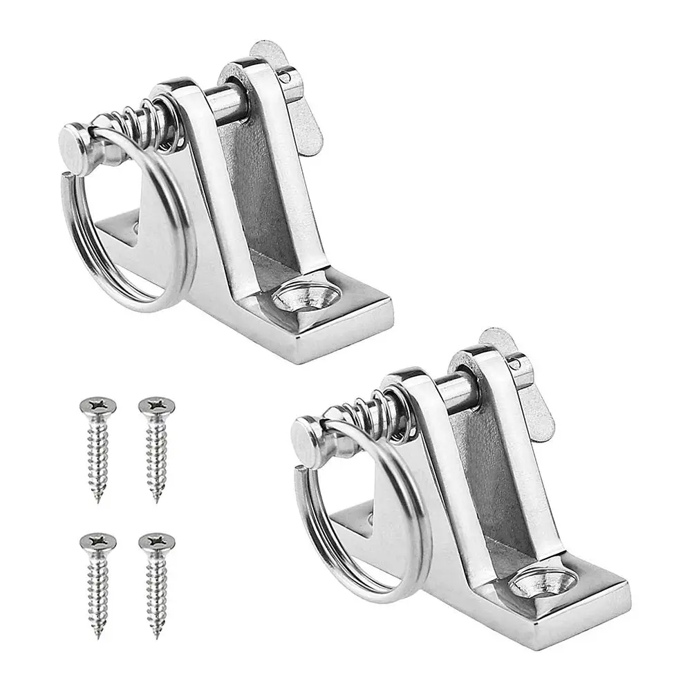 2pcs Universal Car Bimini Top 90° Deck Hinge With Removable Pin 316 Stainless-Steel Marine B Accessories
2pcs Universal Car Bimini Top 90° Deck Hinge With Removable Pin 316 Stainless-Steel Marine B Accessories