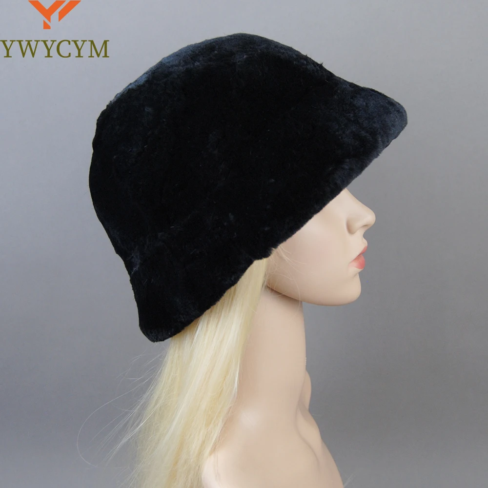 

Winter Russian Outdoor Fur Bomber Hats Luxury Women Natural Real Rex Rabbit Fur Hats Beanies Lady Warm Knitted Genuine Fur Caps