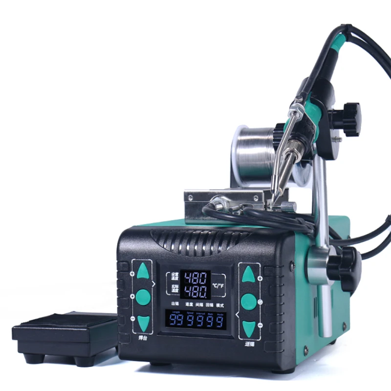 Semi-automatic foot-operated constant temperature soldering gun, automatic iron table
Semi-automatic foot-operated constant temperature soldering gun, automatic iron table
