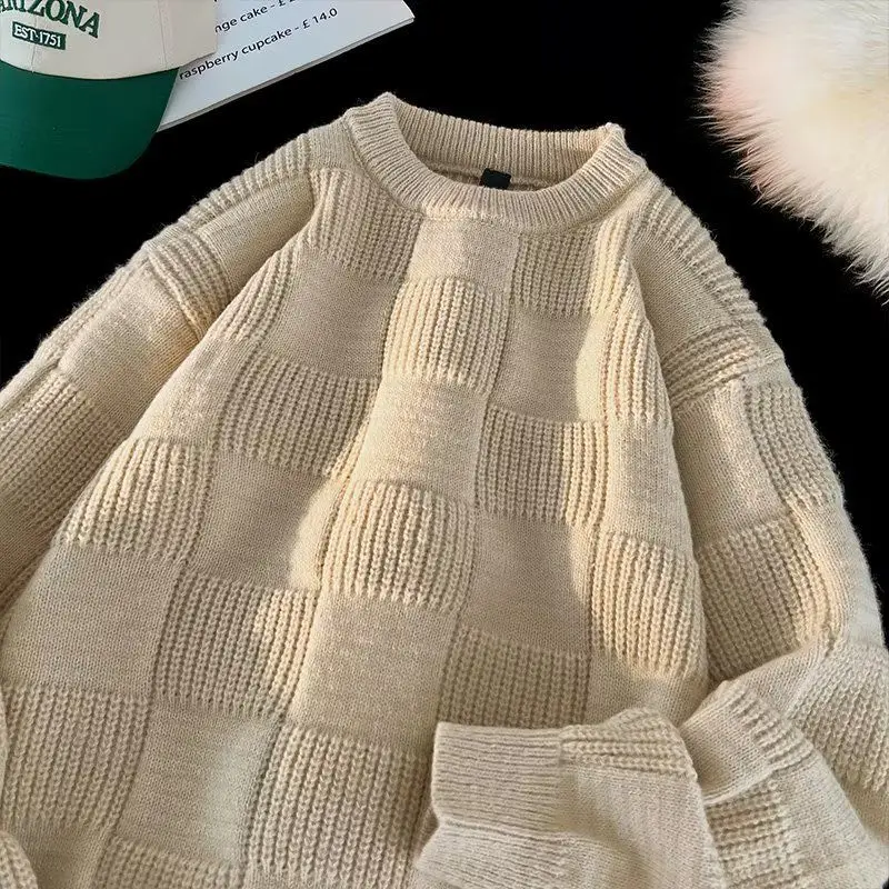 Winter Korean Knitted Warm Men Sweater Fashion Y2K Street Retro Simple Personalized Thick Round Neck Sports Hoodie top
Winter Korean Knitted Warm Men Sweater Fashion Y2K Street Retro Simple Personalized Thick Round Neck Sports Hoodie top