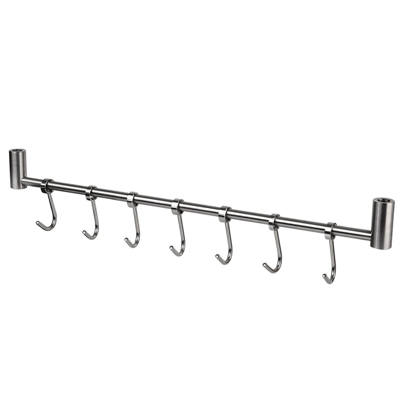 3X Kitchen Rail Rack Wall Mounted Utensil Hanging Rack Hanger Hooks For Kitchen Tools Pot Towel 7 Sliding Hooks
3X Kitchen Rail Rack Wall Mounted Utensil Hanging Rack Hanger Hooks For Kitchen Tools Pot Towel 7 Sliding Hooks