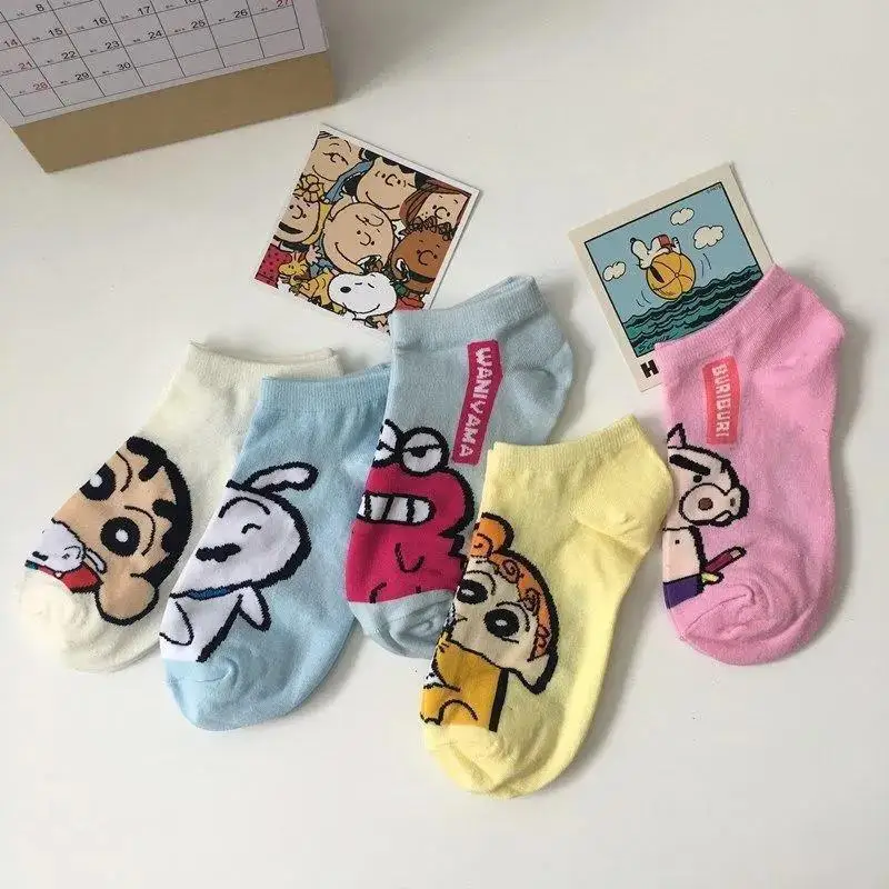 5 Pairs Crayon Shin-Chan Kawaii Anime Socks Cute Cartoon Ins Soft Breathable and Comfortable Versatile College Style Girls Gifts
5 Pairs Crayon Shin-Chan Kawaii Anime Socks Cute Cartoon Ins Soft Breathable and Comfortable Versatile College Style Girls Gifts