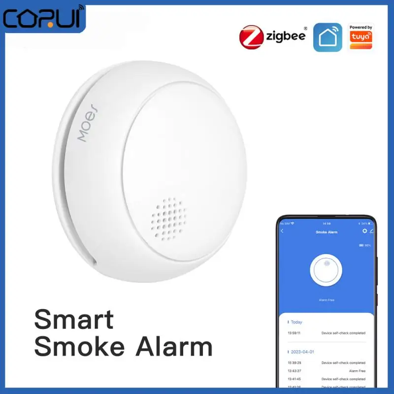 CORUI Tuya Smart Zigbee Smoke Detector Home Fire Sensor Smoke Alarm Sensor Smart Life Remote Control For Kitchen Security
CORUI Tuya Smart Zigbee Smoke Detector Home Fire Sensor Smoke Alarm Sensor Smart Life Remote Control For Kitchen Security