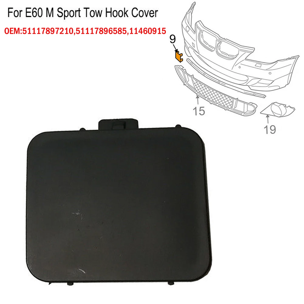 Car Front Bumper Tow Hook Covers Cap For BMW E60 M Sport 2003-2010 Bumper Tow Hook Covers 51117897210 51117896585 11460915
Car Front Bumper Tow Hook Covers Cap For BMW E60 M Sport 2003-2010 Bumper Tow Hook Covers 51117897210 51117896585 11460915