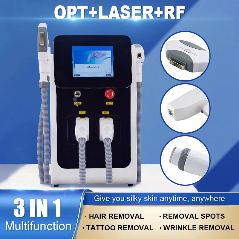 New Arrival 3 in 1 OPT+Laser+RF Hair Removal Tattoo Removal Laser Machine for All Skin Colors Permanent Hair Removal Equipment
New Arrival 3 in 1 OPT+Laser+RF Hair Removal Tattoo Removal Laser Machine for All Skin Colors Permanent Hair Removal Equipment