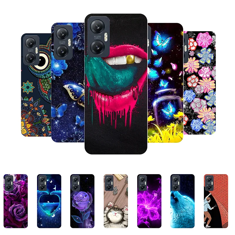 

For Infinix Hot 20 5G Case Bumper TPU Silicone Soft Back Cover for Infinix Hot 20 5G X666 X666B Case Hot20 5G Funda Cartoon