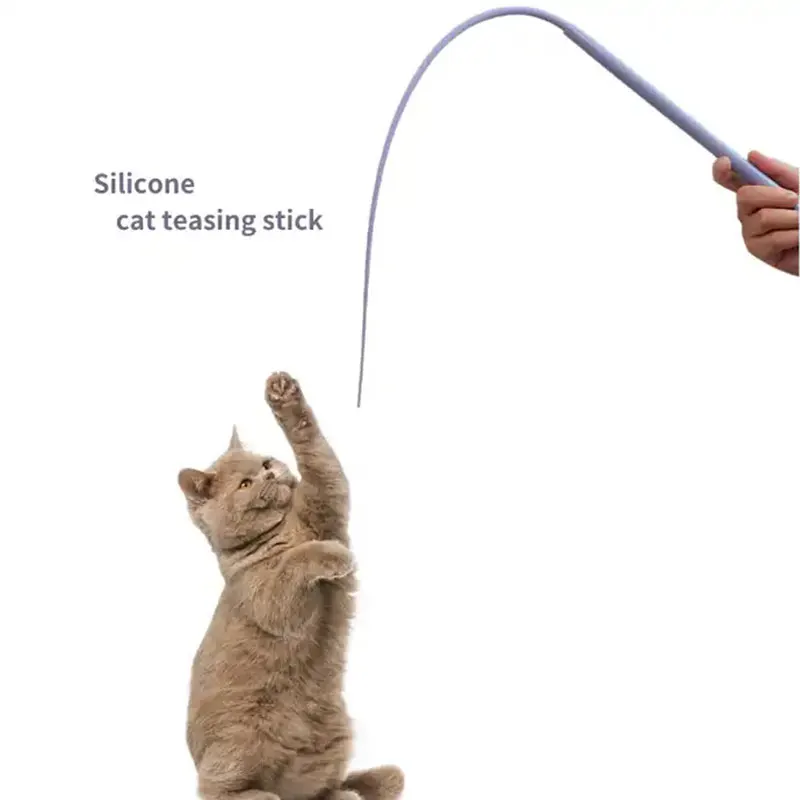 Silicone cat tease rod mouse tail stick cat interactive simulation mouse catch replaceable rod cat toy
Silicone cat tease rod mouse tail stick cat interactive simulation mouse catch replaceable rod cat toy
