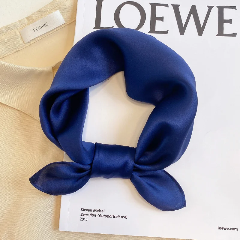 Fashion 100% Real Silk Scarf Women Shawls Wraps for Ladies Neckerchief Foulard Scarves Pashmina Female Shawl Hijab Bandana 2024 11 S70387fb31d5440dba920f00c02f8a386o