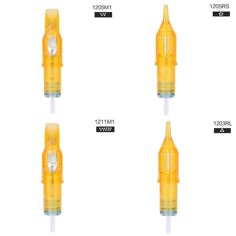 Pack of 20 Yellow Dragonfly Disposable Tattoo Cartridge Needle 01 03 05 07 09 11 13 for Most Tattoo Machine Pen
Pack of 20 Yellow Dragonfly Disposable Tattoo Cartridge Needle 01 03 05 07 09 11 13 for Most Tattoo Machine Pen