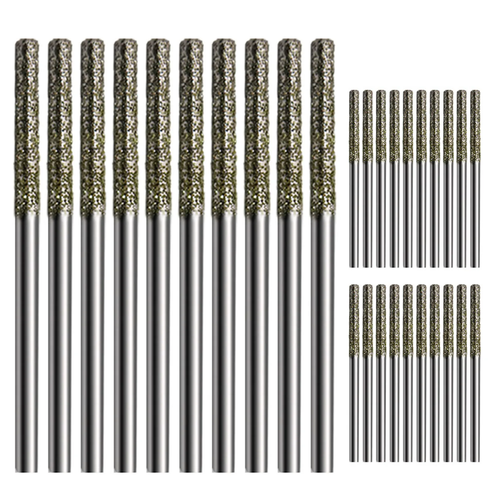 30Pcs Diamond Drill Bit Polishing Bit Cylindrical Grinding Head 0.8-2.5mm 80mesh 2.35mm Shank Gems Lapel Jewelry Engraving Tool
30Pcs Diamond Drill Bit Polishing Bit Cylindrical Grinding Head 0.8-2.5mm 80mesh 2.35mm Shank Gems Lapel Jewelry Engraving Tool