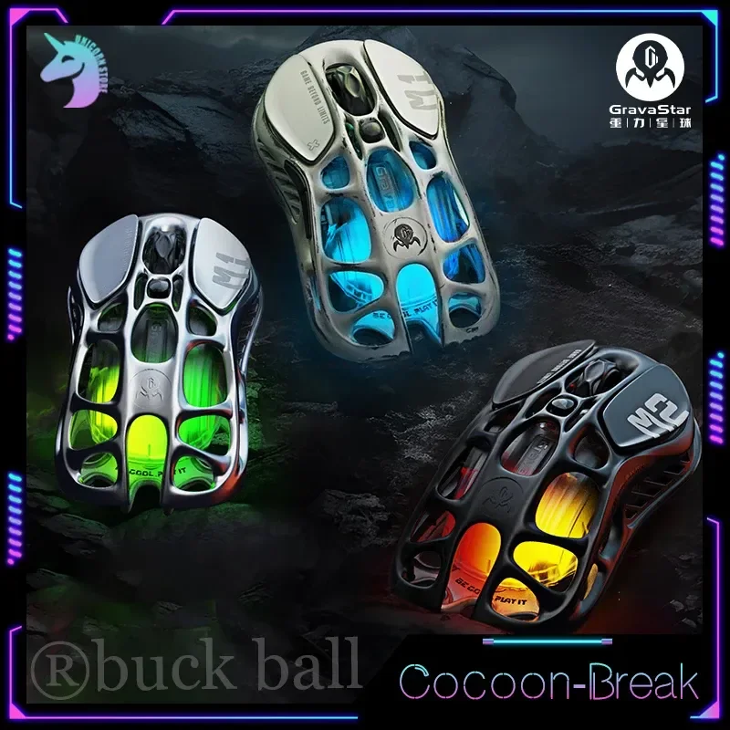 Gravastar Break Cocoon Gamer Mouse Magnesium Alloy Wireless Bluetooth Mouses 3 Mode Gaming Mices Low Latency Lightweight Mouses
Gravastar Break Cocoon Gamer Mouse Magnesium Alloy Wireless Bluetooth Mouses 3 Mode Gaming Mices Low Latency Lightweight Mouses