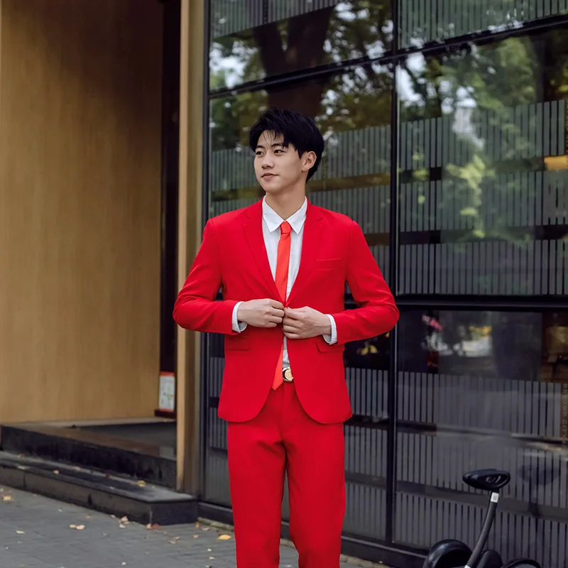 Men's Youth Slim Fit Suit Business Formal Fashion Urban Casual 3 Pieces Set Banquet Dress Wedding Groom (Blazer+vest+pants)
Men's Youth Slim Fit Suit Business Formal Fashion Urban Casual 3 Pieces Set Banquet Dress Wedding Groom (Blazer+vest+pants)