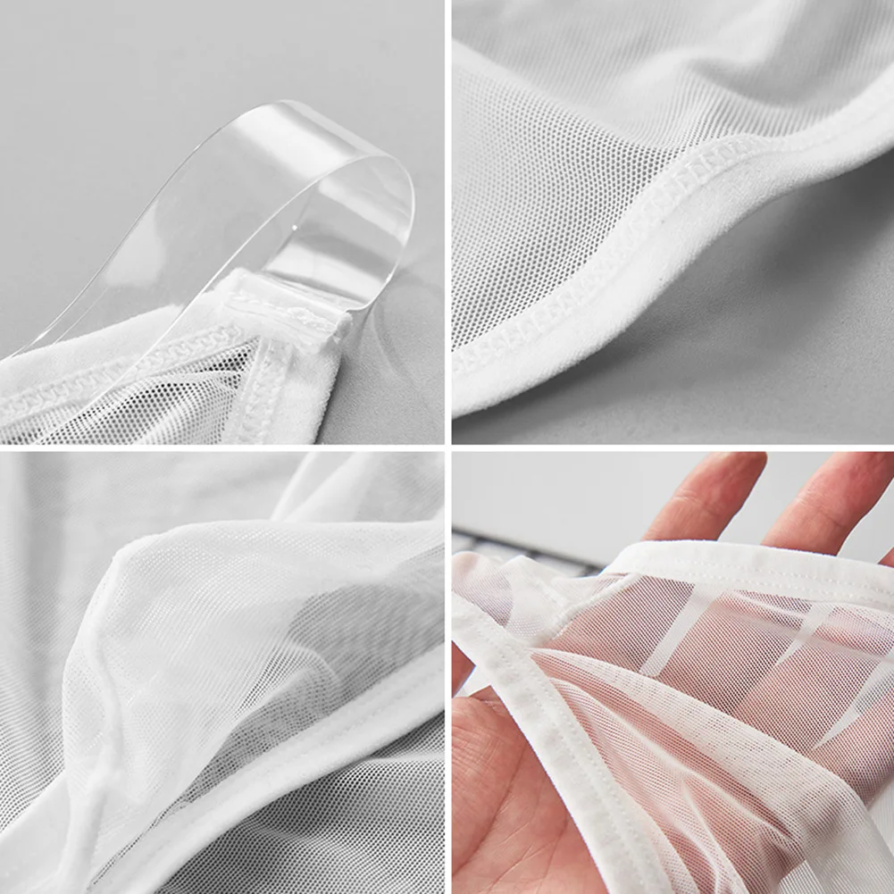 1pc Men Mesh Ultra-Thin G-Strings Thongs See Through U-convex Pouch Low Waist Briefs Shorts Underwear Lingerie Men Panties
1pc Men Mesh Ultra-Thin G-Strings Thongs See Through U-convex Pouch Low Waist Briefs Shorts Underwear Lingerie Men Panties