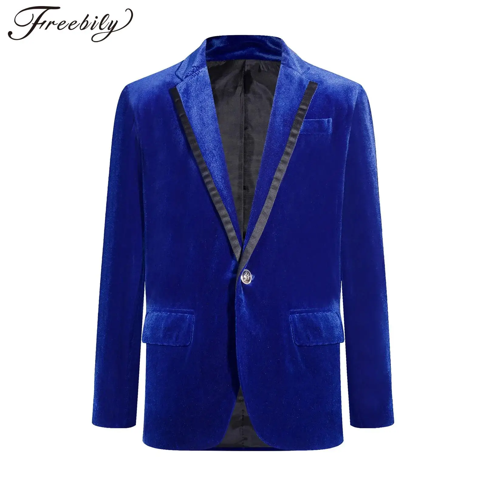 

Kids Boys Velvet Gentleman Tuxedo Formal Suits Jacket Children's School Uniforms Coats Outwear for Party Birthday Performance