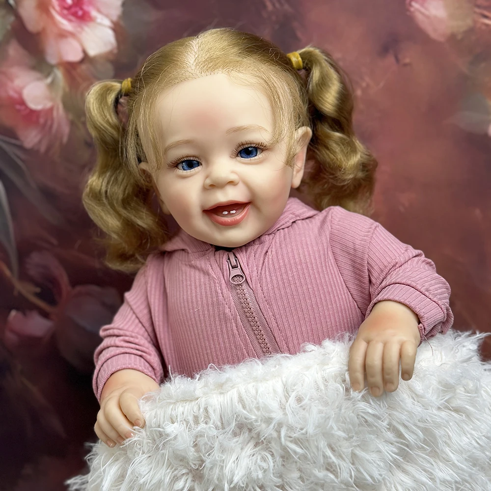 

Кукла реборн Силиконовая Водонепроницаемая, Реалистичная мягкая на ощупь кукла принцессы для новорожденных, подарок для невесты, 58 см