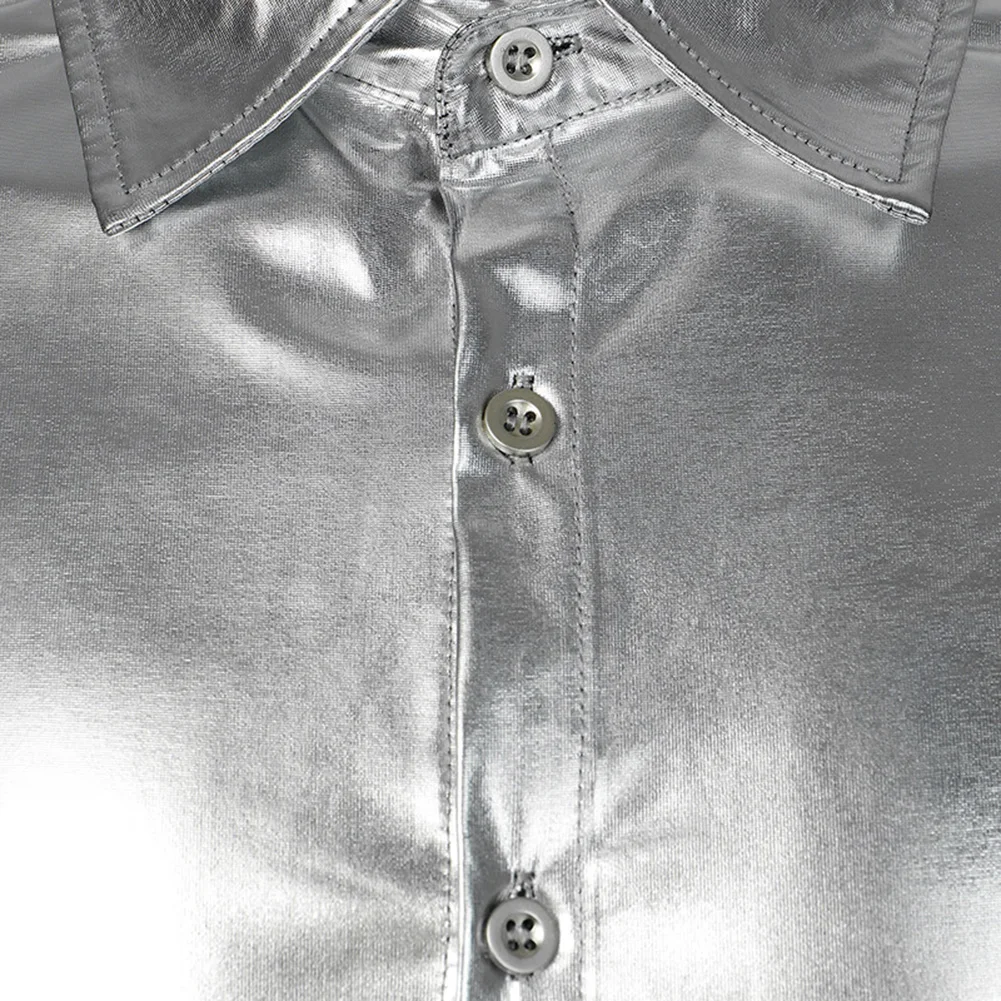 Male Button Down Dress Shirts Lapel Shirt Nightclub Party Men Shiny Casual Glitter Comfy Fashion Hot New Stylish
Male Button Down Dress Shirts Lapel Shirt Nightclub Party Men Shiny Casual Glitter Comfy Fashion Hot New Stylish