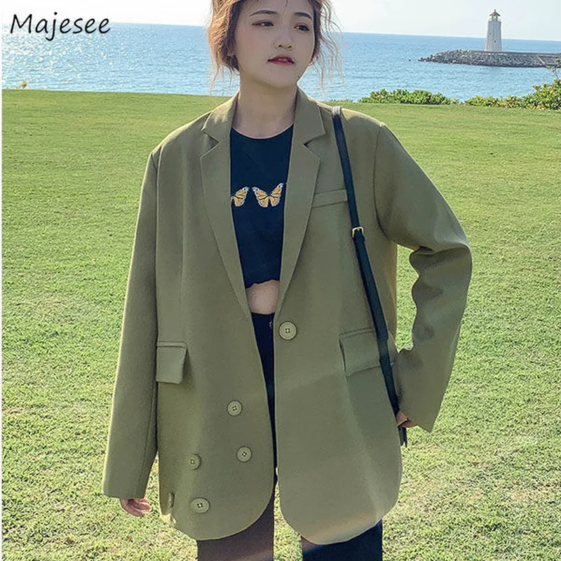 Blazers Women Simple New Design Popular Fashion Young Office Ladies All-match Formal Clothing Spring Elegant Gentle Ins Loose 
Blazers Women Simple New Design Popular Fashion Young Office Ladies All-match Formal Clothing Spring Elegant Gentle Ins Loose