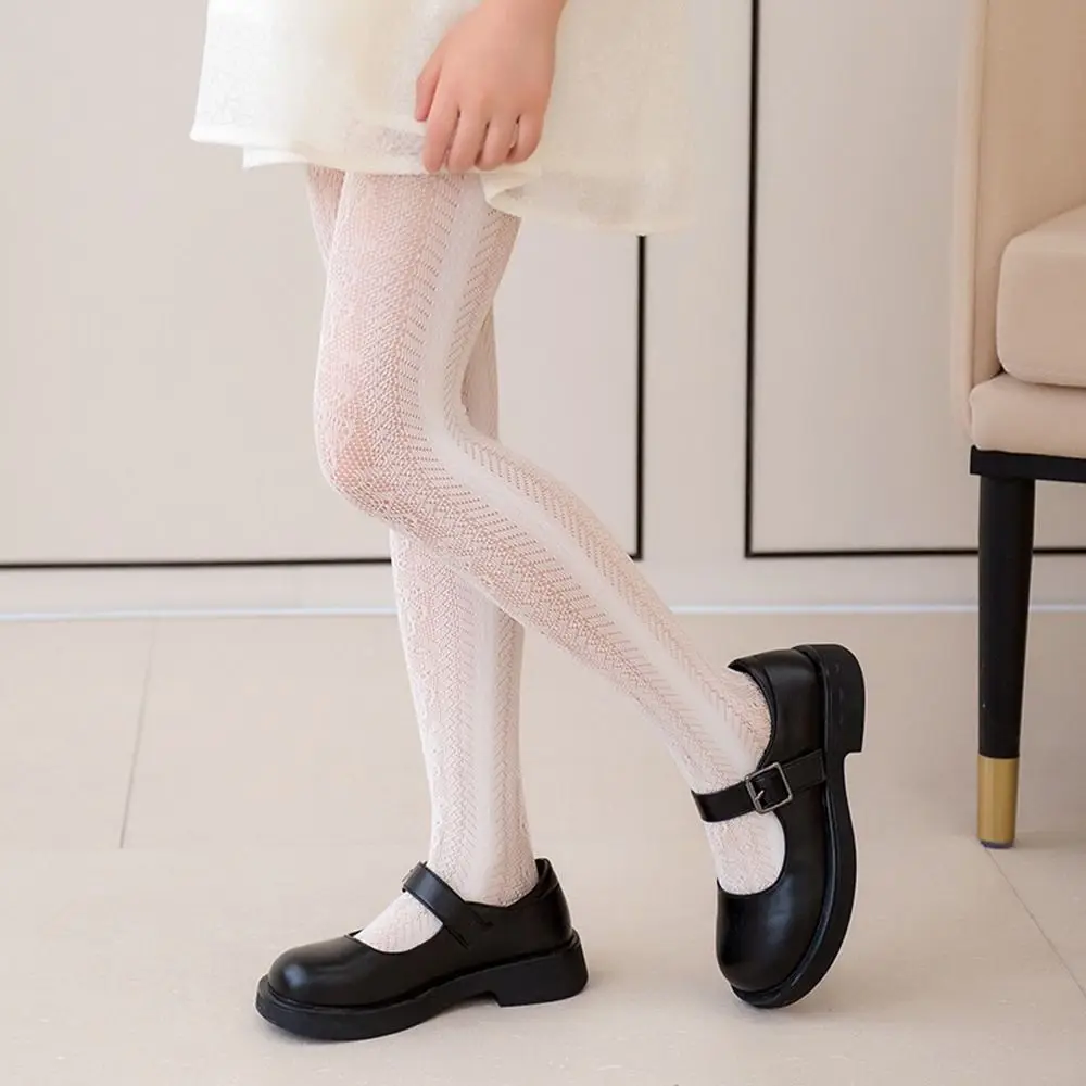 

Knee High Socks Heart Pattern Comfortable Mesh Summer Kids Tights Kids Hosiery Children Girls Pantyhose Korean Style Stockings