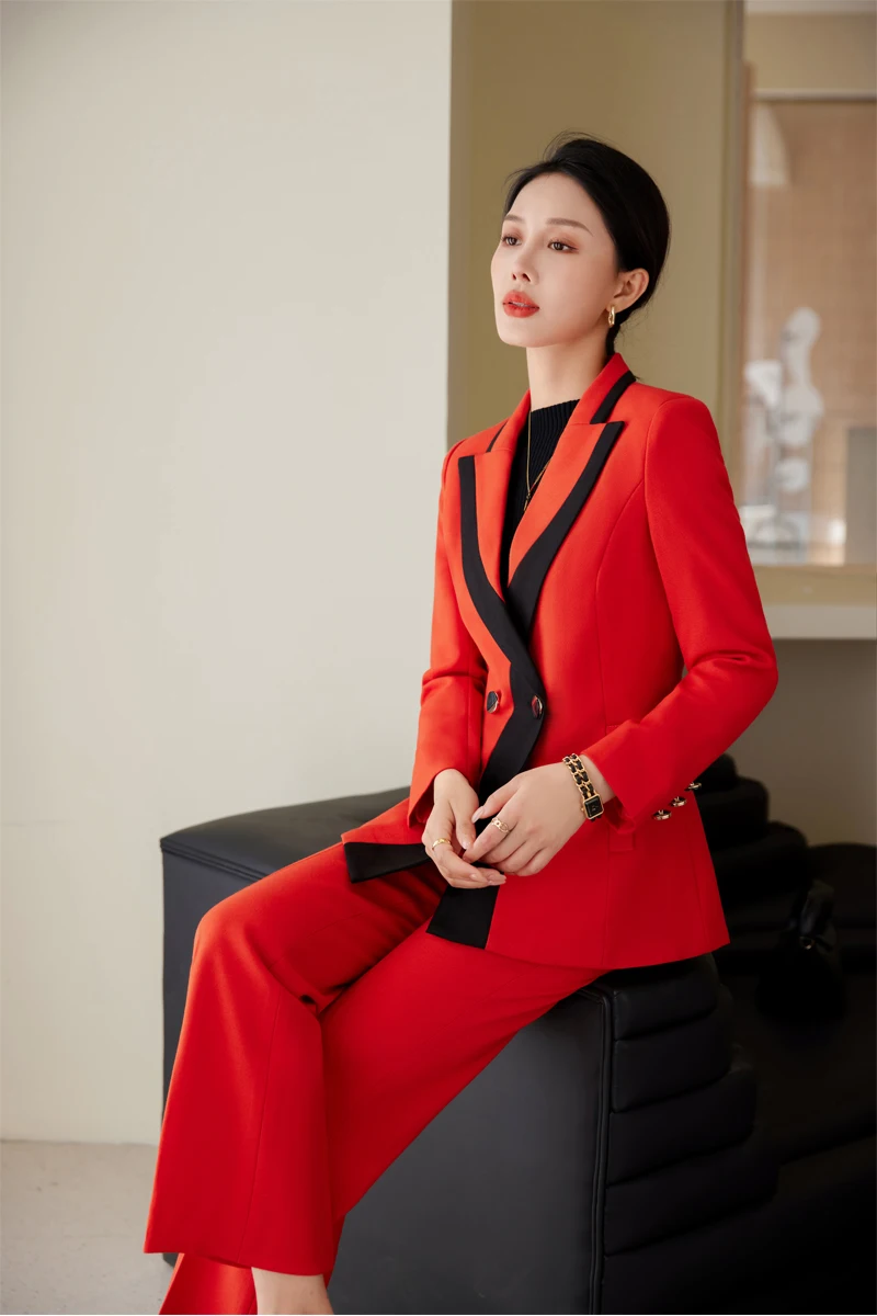 Small Suit Coat Women's Spring and Autumn Business Dress Temperament Goddess Fan High end Work Clothes Host Formal Suit Set
Small Suit Coat Women's Spring and Autumn Business Dress Temperament Goddess Fan High end Work Clothes Host Formal Suit Set